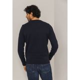 State of Art Heren trui blauw (Maat: S) - Effen - Halslijn: Ronde hals,