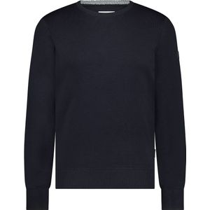 State of Art Heren trui blauw (Maat: S) - Effen - Halslijn: Ronde hals,