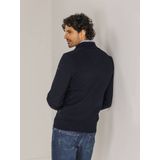 State Of Art Half Zip Trui Wol Blend Navy - Maat S - Heren - Pullovers