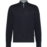 State Of Art Half Zip Trui Wol Blend Navy - Maat S - Heren - Pullovers