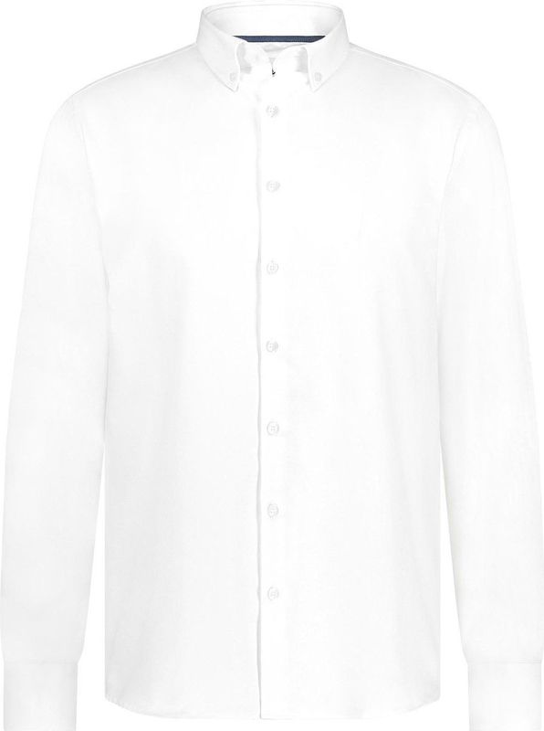 State of Art Heren overhemd lange mouw wit (Maat: S) - Effen