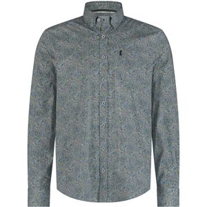 State Of Art Hemd Poplin Druck Grün - Größe M