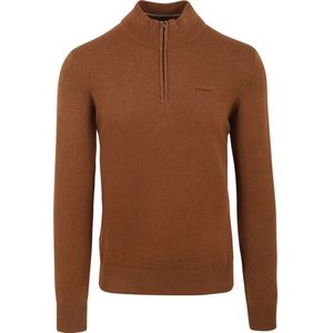 State Of Art Half Zip Trui Hazelnut Bruin - Heren - Pullovers