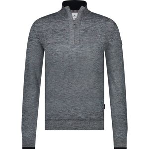 State Of Art Half Zip Trui Indigo - Heren - Pullovers