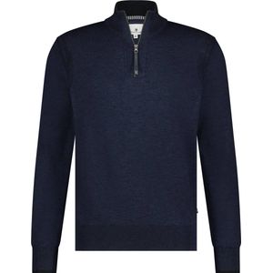 State Of Art Half Zip Trui Navy - Heren - Pullovers