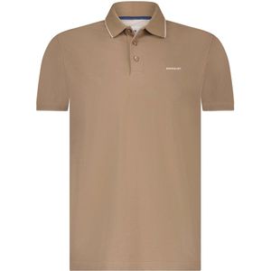State of Art Poloshirt Piqué Bruin - Maat XXL - Heren