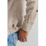 State of Art - Casual Overhemd - Beige - Katoen - Lange Mouwen