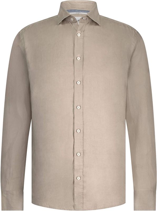 State of Art - Casual Overhemd - Beige - Katoen - Lange Mouwen