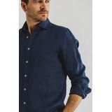 State of Art - Overhemd - Blauw - Linnen - Lange Mouw