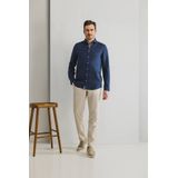 State of Art - Overhemd - Blauw - Linnen - Lange Mouw