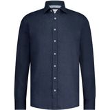 State of Art - Overhemd - Blauw - Linnen - Lange Mouw
