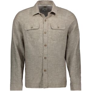 State of Art - Casual Overhemd - Beige - Katoen - Lange Mouwen