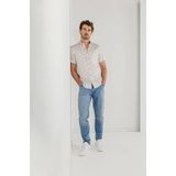 State of Art - Overhemd - Katoen - Blauw - Korte Mouwen