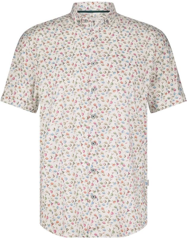 State of Art - Overhemd - Katoen - Blauw - Korte Mouwen