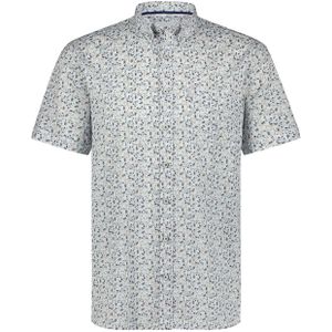 State of Art Overhemd Korte Mouw Blauw - Shirt SS Print Popli