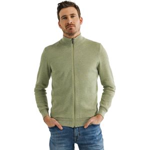 State of Art - Vest - Groen - Katoen - Honingraatpatroon