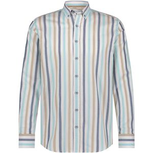 State of Art - Overhemd - Blauw Gestreept - 100% Biologisch Katoen