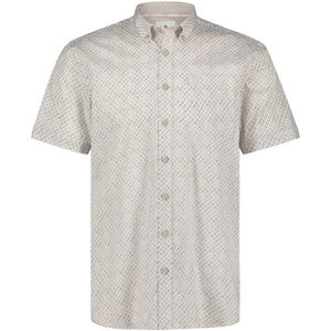 State of Art - Overhemd - Beige - Katoen - Korte Mouwen