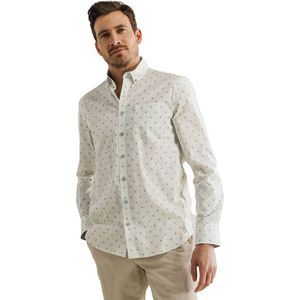 State of Art - Casual Overhemd - Wit - Katoen - Lange Mouwen