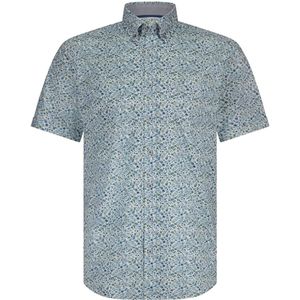 State Of Art Short Sleeve Overhemd Print Multicolour - Maat XL - Heren - Overhemden Casual