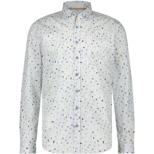 State Of Art Twill Overhemd Print Lichtblauw - Regelmatige Pasvorm - Heren