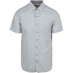 State Of Art Korte Mouwen Overhemd Print Wit - Heren