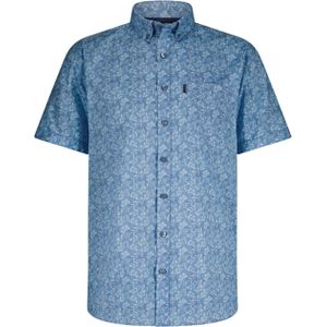 State of Art - Casual Overhemd - Lichtblauw - Katoen - Korte Mouwen