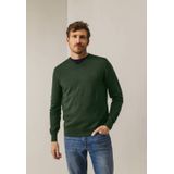 State of Art Heren trui groen (Maat: S) - Effen - Halslijn: V-hals,