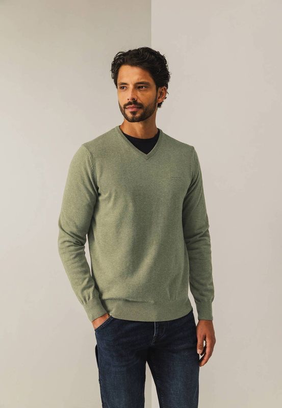 State of Art - Pullover - Groen - Regular Fit - Lange Mouwen