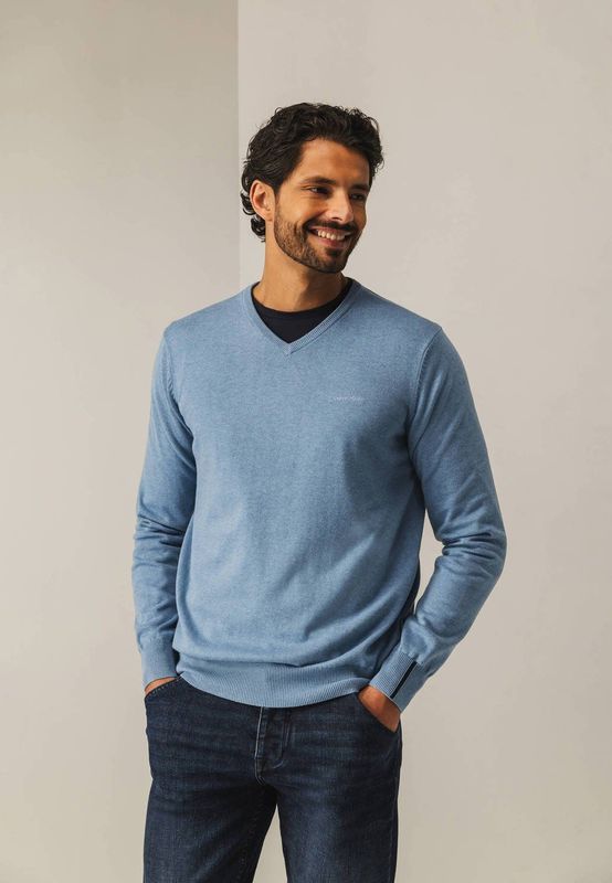 State of Art - Pullover - Lichtblauw - Regular Fit - Lange Mouwen