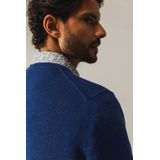 State of Art Heren trui blauw (Maat: S) - Effen - Halslijn: V-hals,