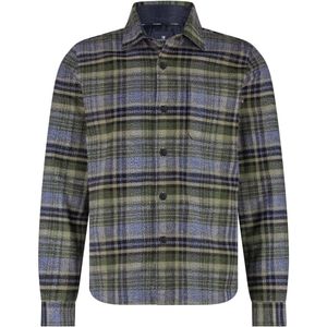 State of Art - Overshirt - Blauw en Olijfgroen - Geruit - 100% Katoen