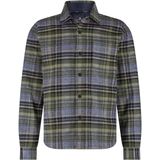 State of Art - Overshirt - Blauw en Olijfgroen - Geruit - 100% Katoen