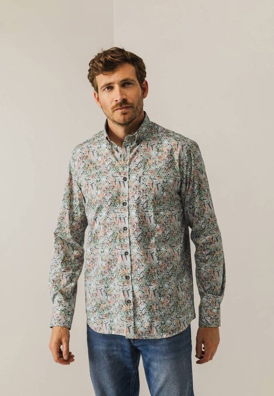 State of Art - Overhemd - Groen - Regular Fit - Lange Mouwen