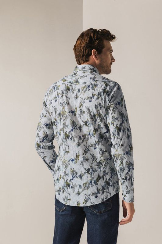 State of Art - Heren Smoking Overhemd - Blauw