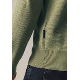 State of Art - Trui Halfzip - Donker Groen - Sweater