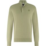 State of Art - Trui Halfzip - Donker Groen - Sweater