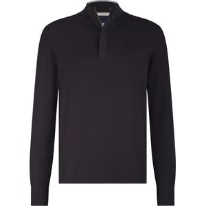 State of Art - Trui Halfzip - Donker Groen - Sweater