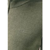 State of Art - Basis Trui - Gemêleerd Groen - Halve Rits - Mannen