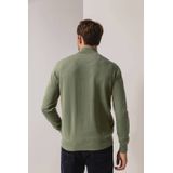 State of Art - Basis Trui - Gemêleerd Groen - Halve Rits - Mannen