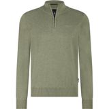 State of Art - Basis Trui - Gemêleerd Groen - Halve Rits - Mannen