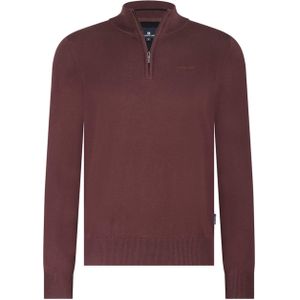 State of Art - Gebreide Trui - Donkerrood - Regular Fit - Lange Mouwen