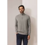 State of Art Trui met rits beige (Maat: S) - Mélange - Halslijn: Opstaande kraag met rits,