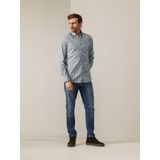 State Of Art - Overhemd - Blauw - Leafs - Casual