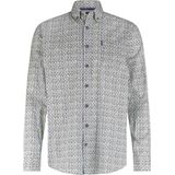 State Of Art - Overhemd - Blauw - Leafs - Casual