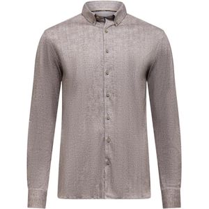State of Art - Overhemd - Taupe - Lange Mouw - 21425287