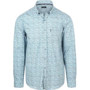State of Art - Overhemd - Blauw - Allover Print - Regular Fit