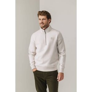 State of Art - Sweater - Ecru - Regular Fit - Lange Mouwen - Opstaande Kraag