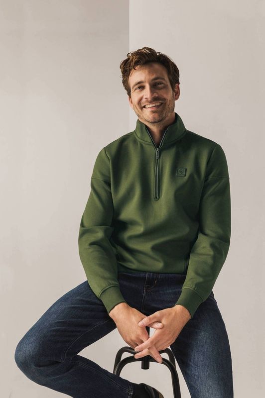 State of Art - Sweater - Donkergroen - Regular Fit - Lange Mouwen