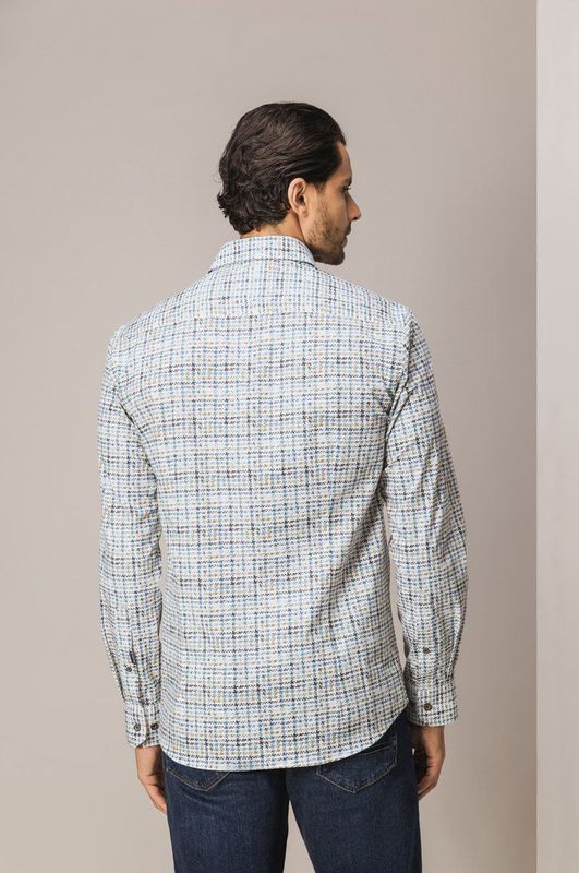 State of Art - Overhemd - Blauw - Regular Fit - Lange Mouwen